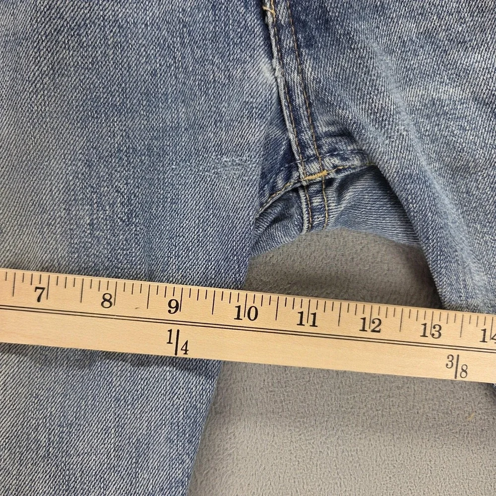 Vintage Levis 504 Jeans Mens 32x34 Blue Straight Engineered Zip Fly Medium Wash
